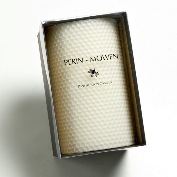 6-CP , 6"x3.75" Beeswax Connoisseur Pillar