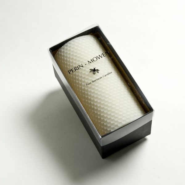 6 inch by 3 inch hand rolled honeycomb candle