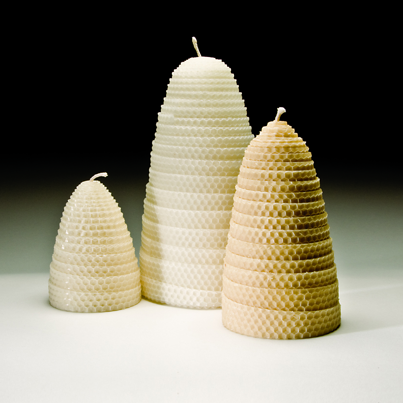 beehive beeswax candles